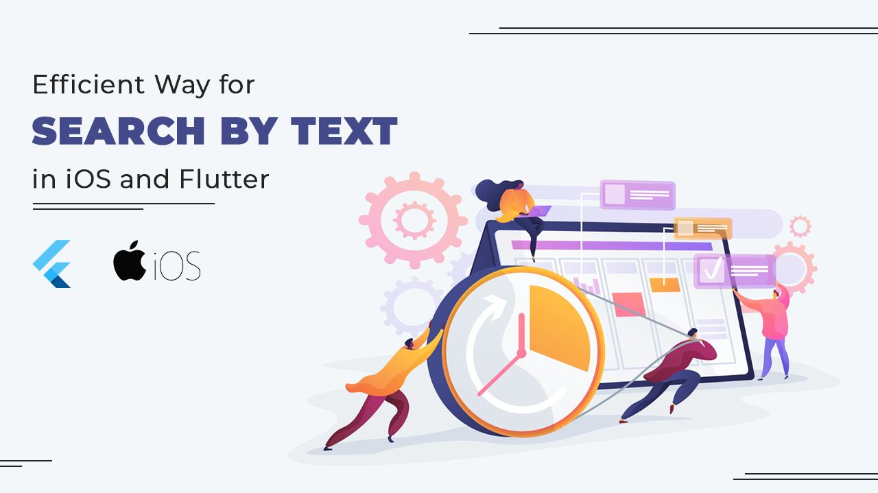 How to perform search by text in iOS and flutter
